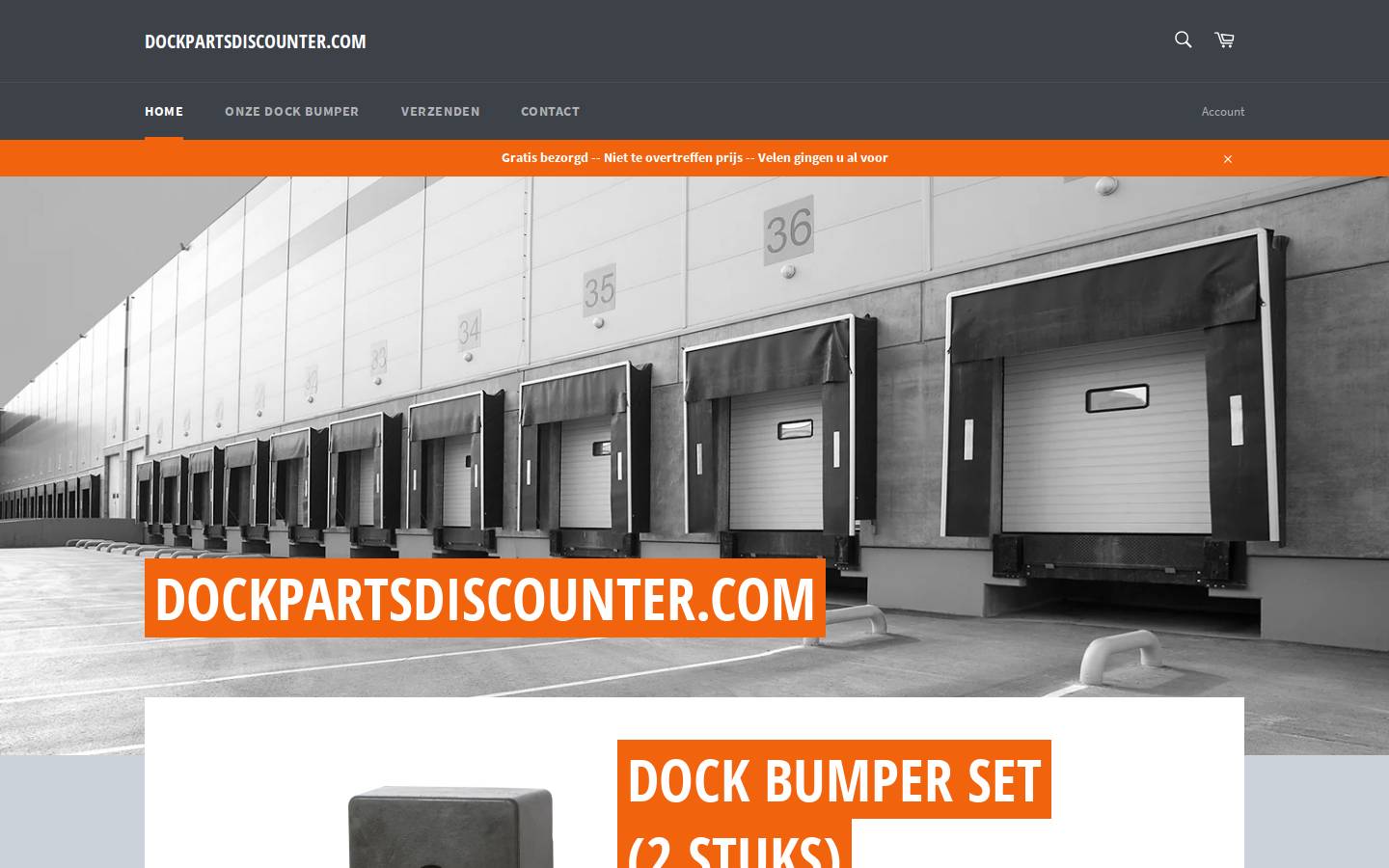 dockpartsdiscounter.com homepage screenshot