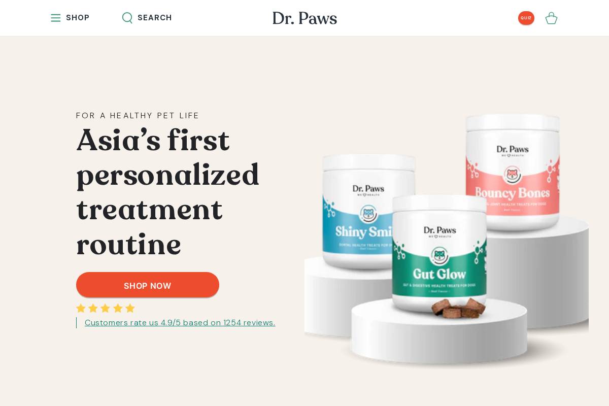 doctor-paws.com homepage screenshot