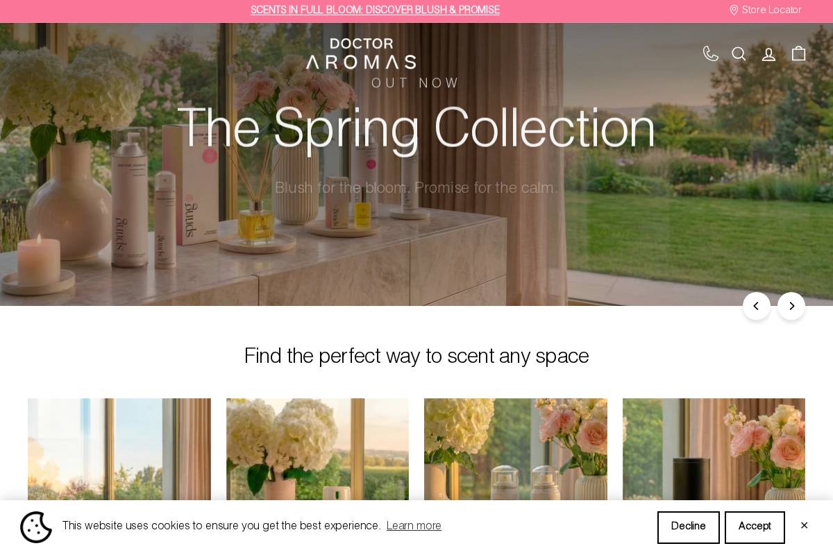 doctoraromas.com homepage screenshot