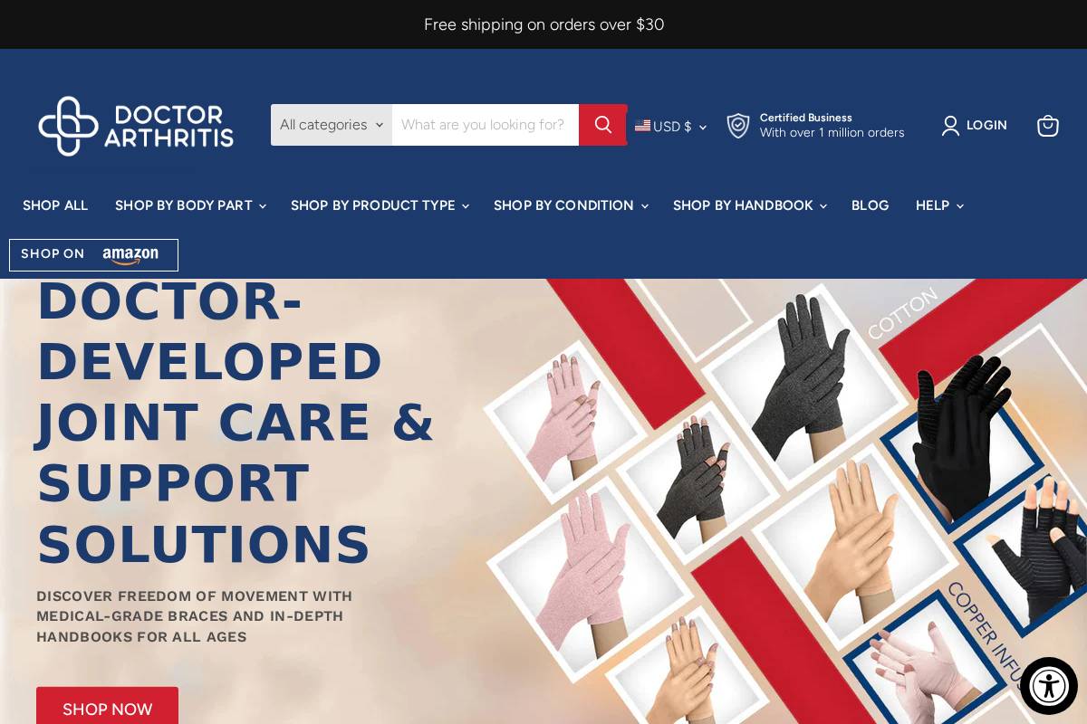 doctorarthritis.org homepage screenshot