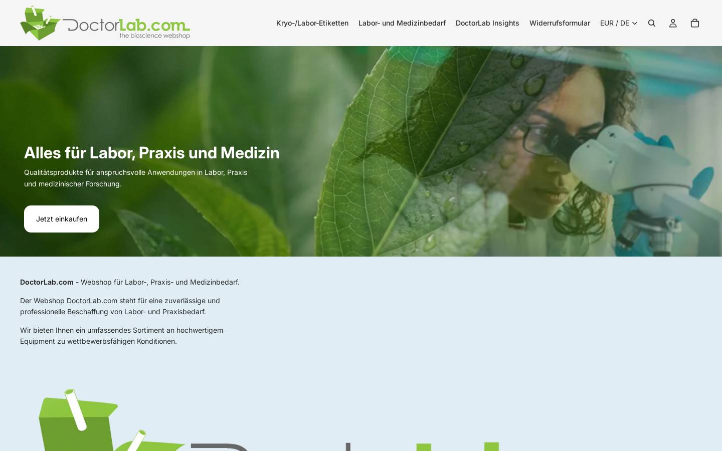 doctorlab.com homepage screenshot