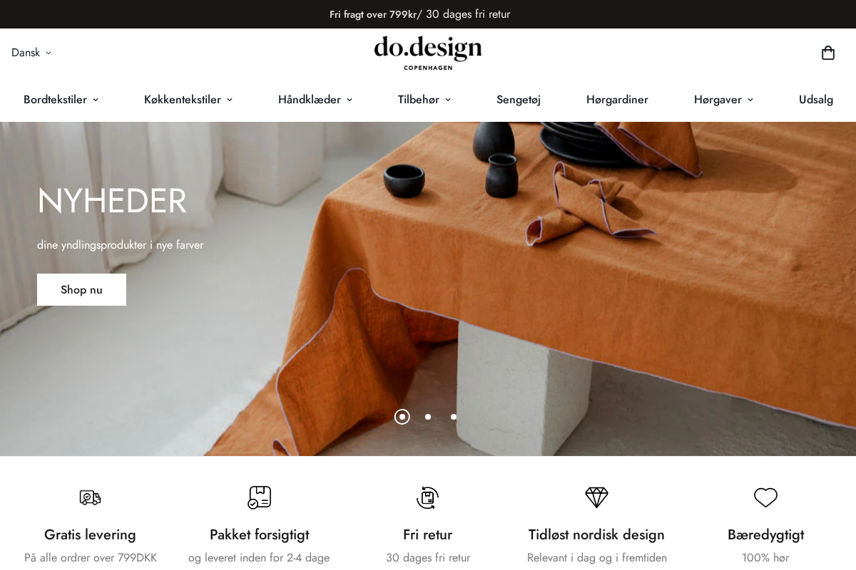 dodesignstore.dk homepage screenshot