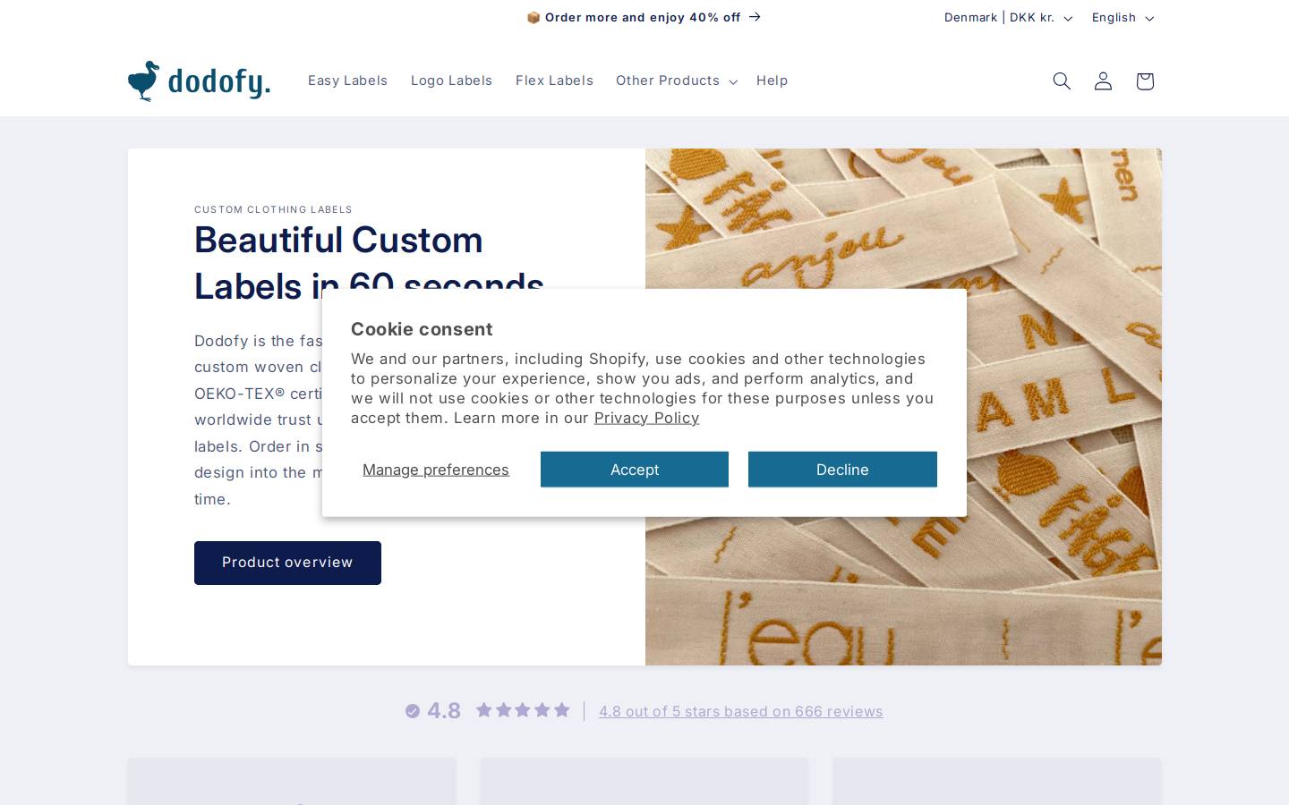 dodofy.com homepage screenshot
