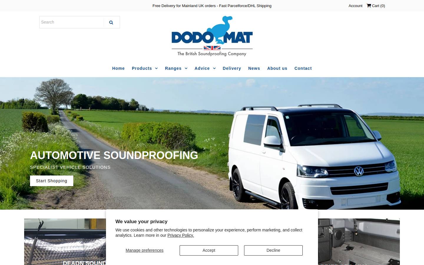 Dodomat homepage screenshot