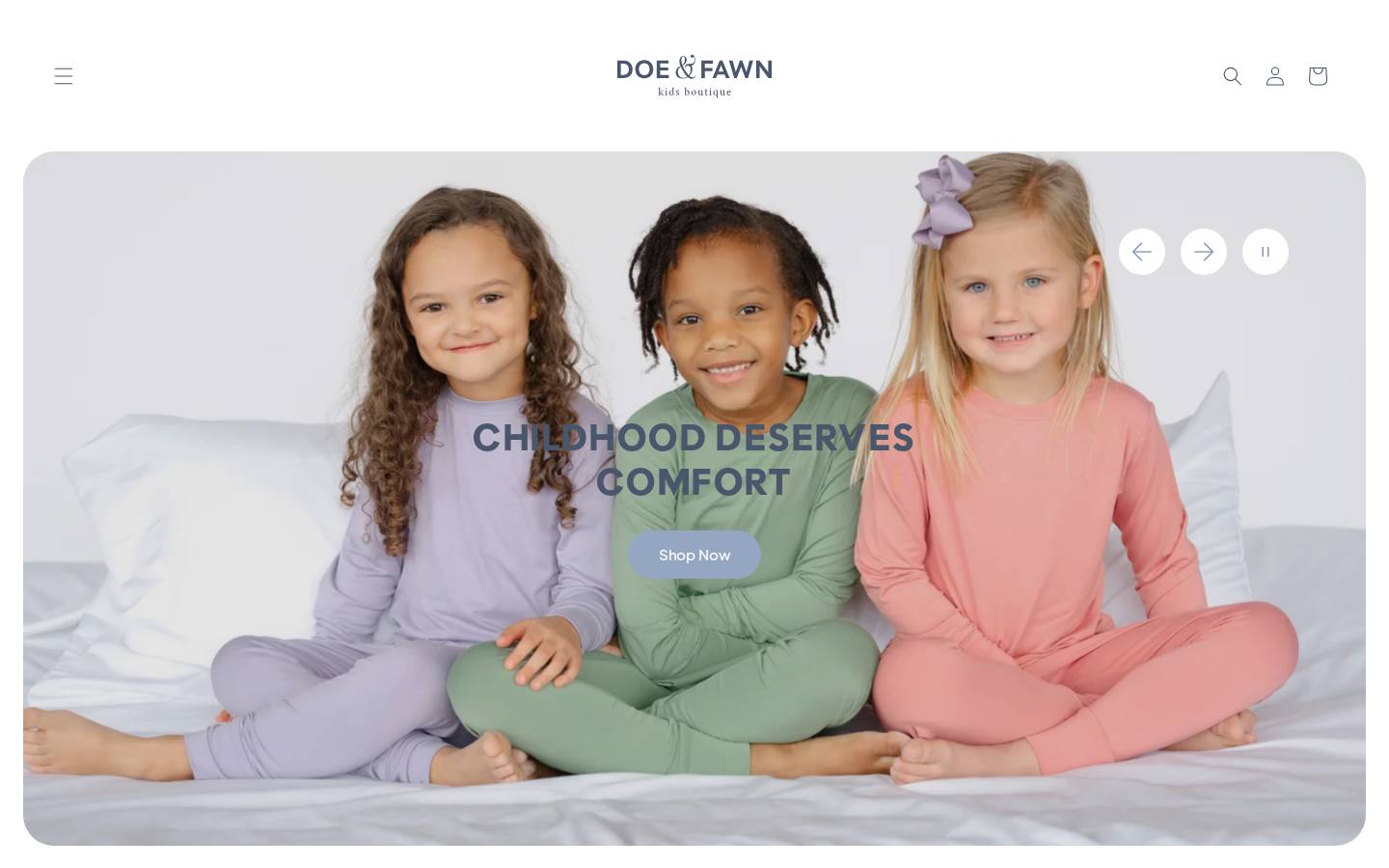 doe-fawn.com homepage screenshot