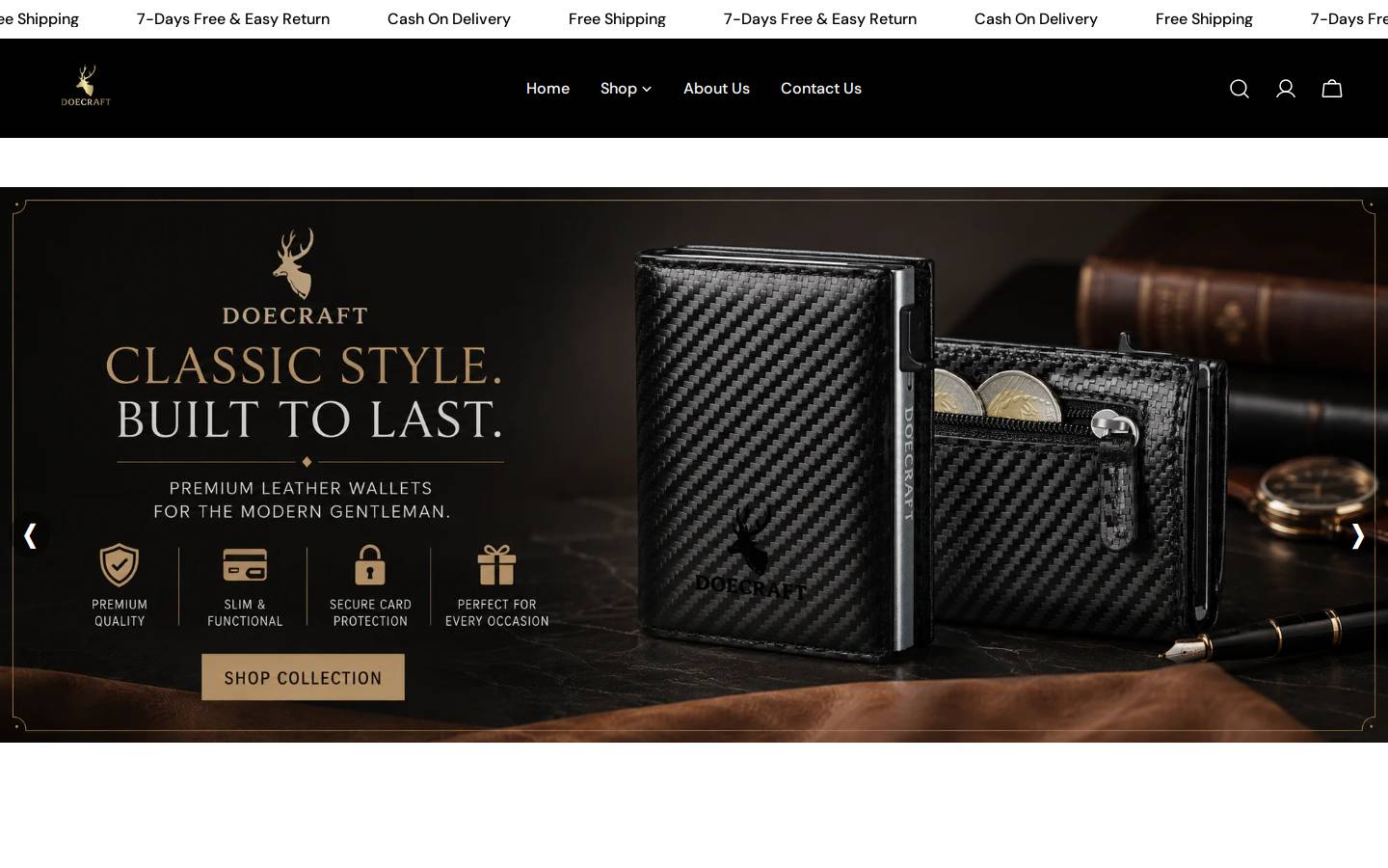 doecraft.com homepage screenshot