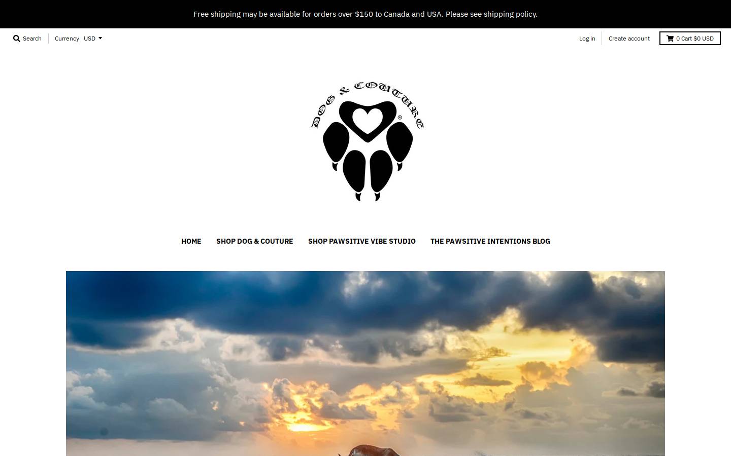 dogandcouture.com homepage screenshot