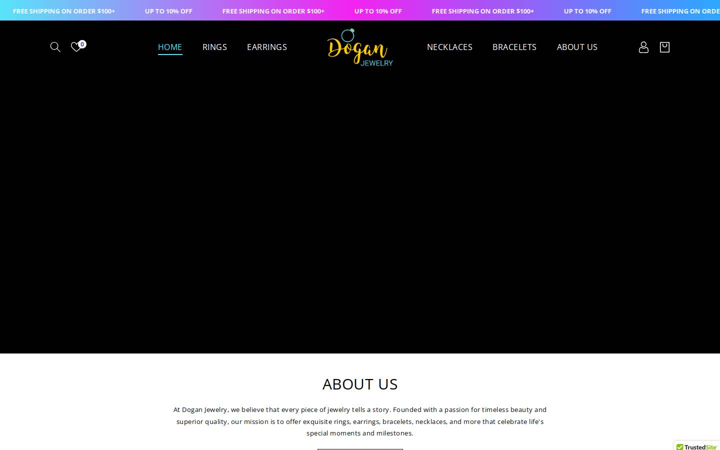 doganjewelry.com homepage screenshot