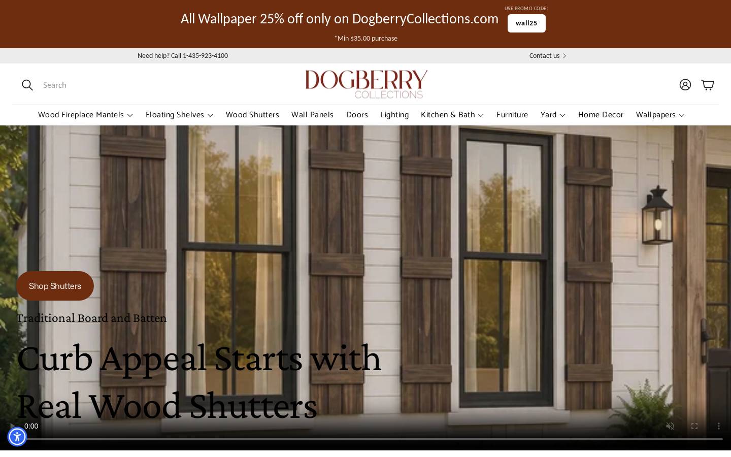 dogberrycollections.com homepage screenshot
