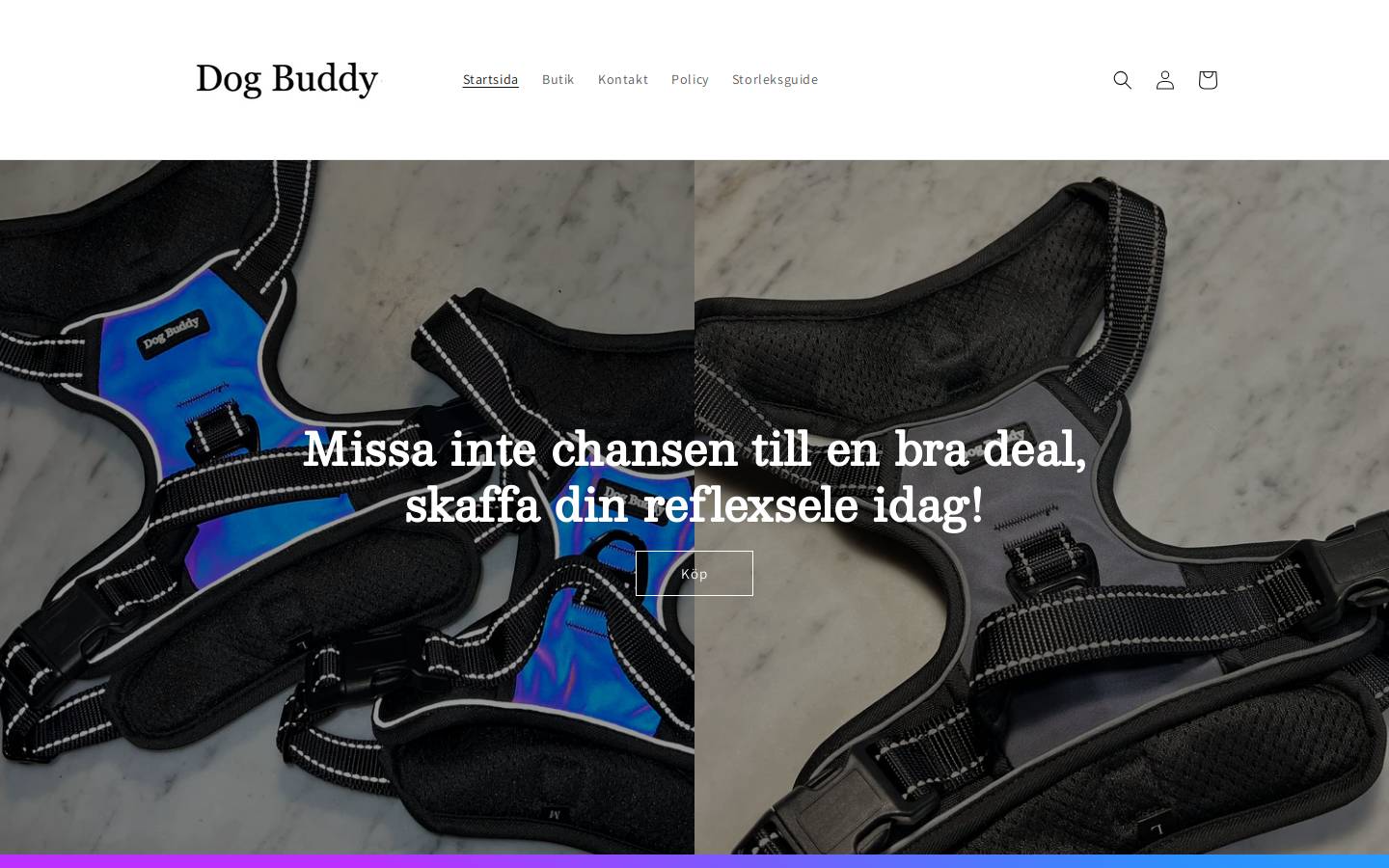dogbuddysweden.com homepage screenshot