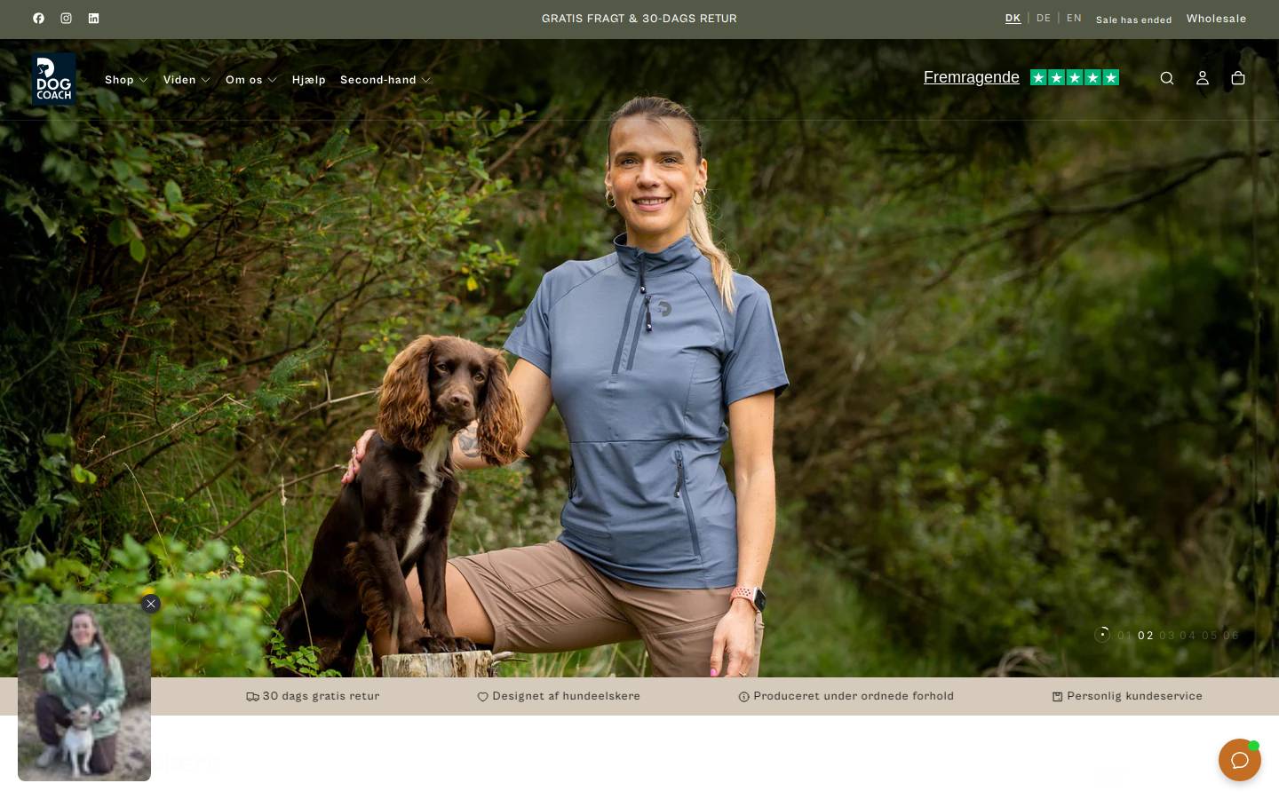DogCoach homepage screenshot