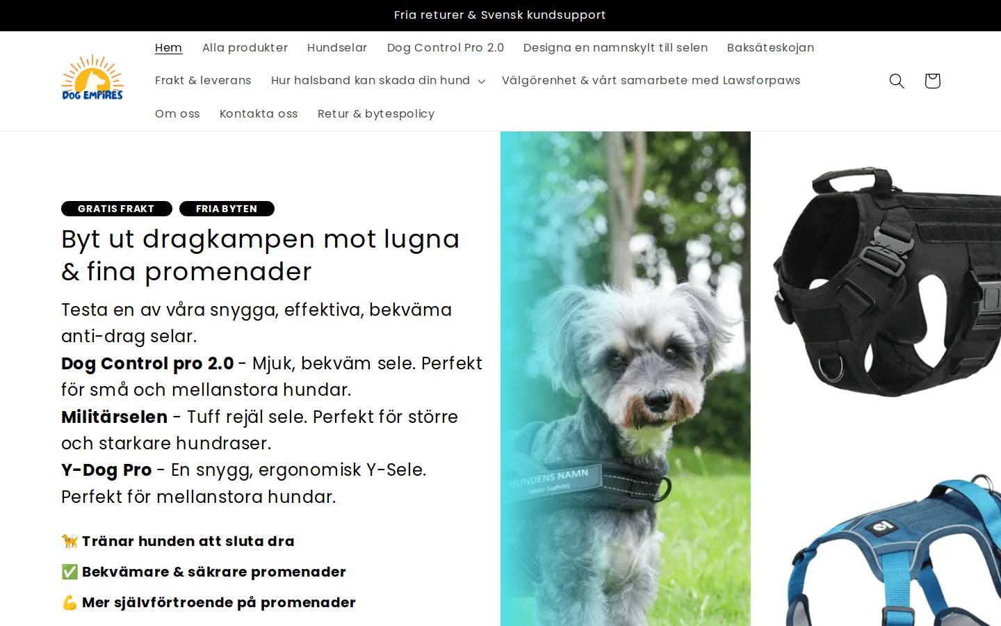 Dogempires homepage screenshot