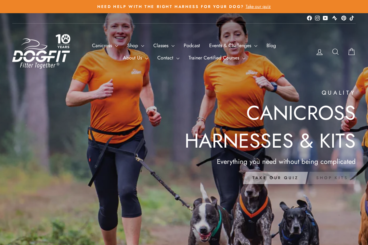 dogfit.co.uk homepage screenshot