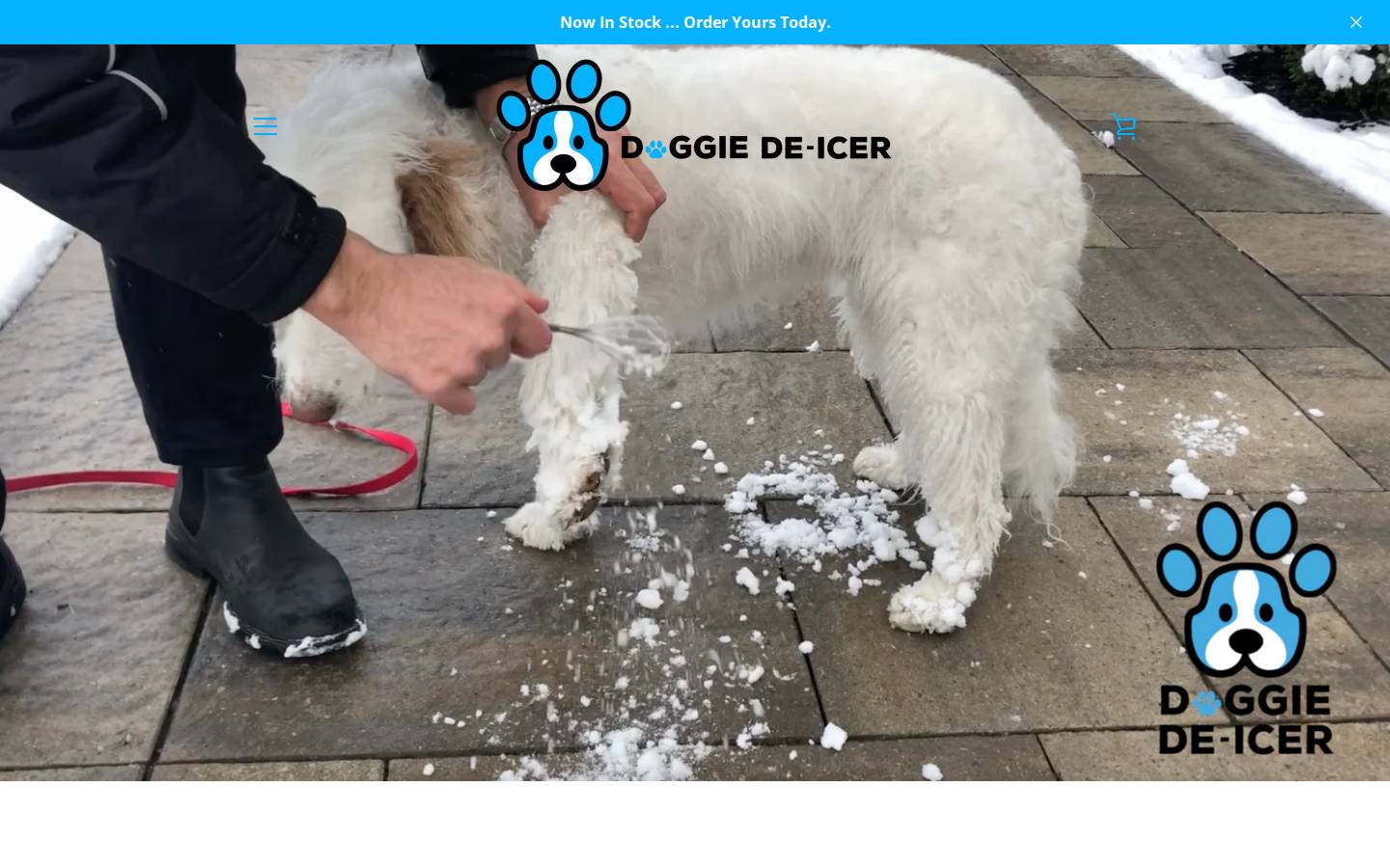 doggiedeicer.com homepage screenshot