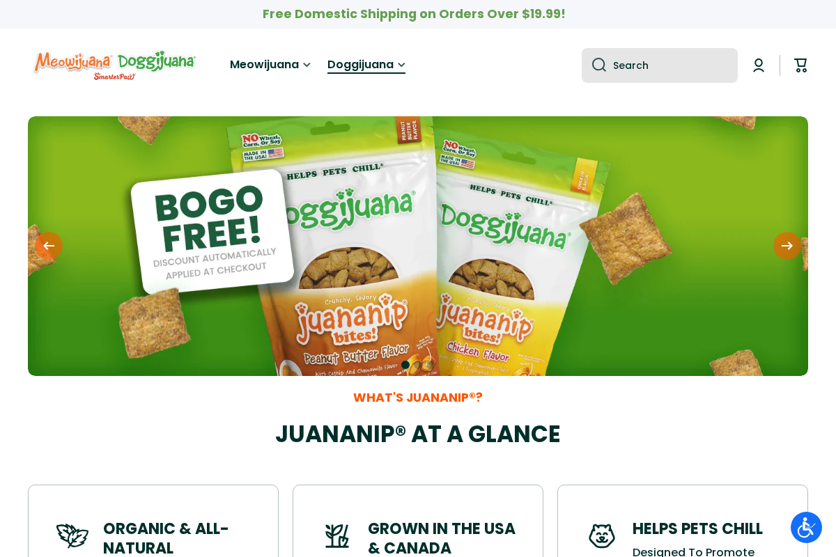 doggijuana.com homepage screenshot