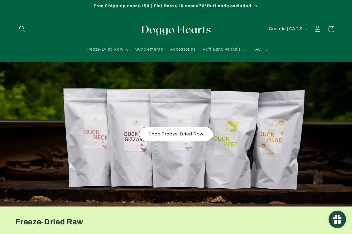 doggohearts.com homepage screenshot