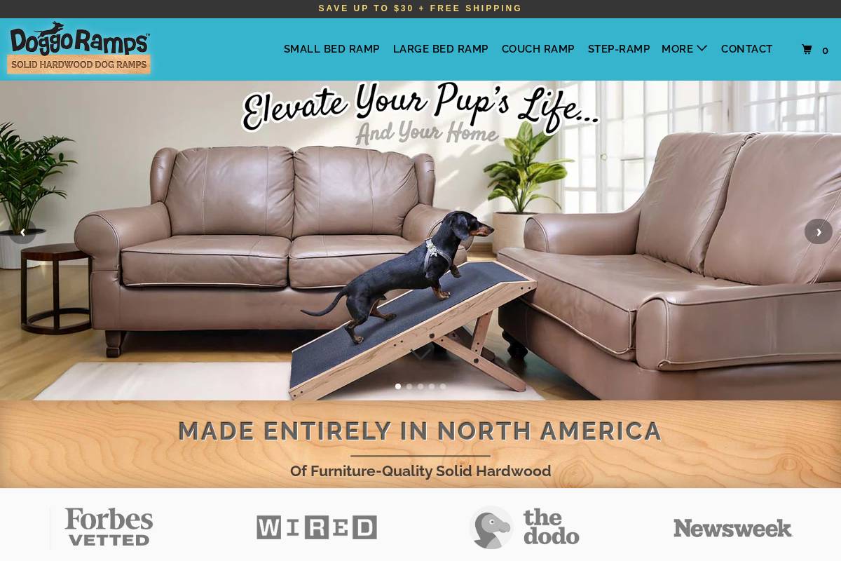 doggoramps.com homepage screenshot