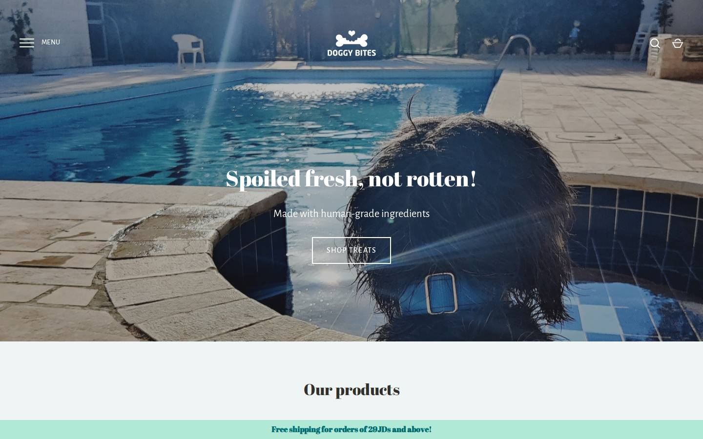 doggybites.dog homepage screenshot