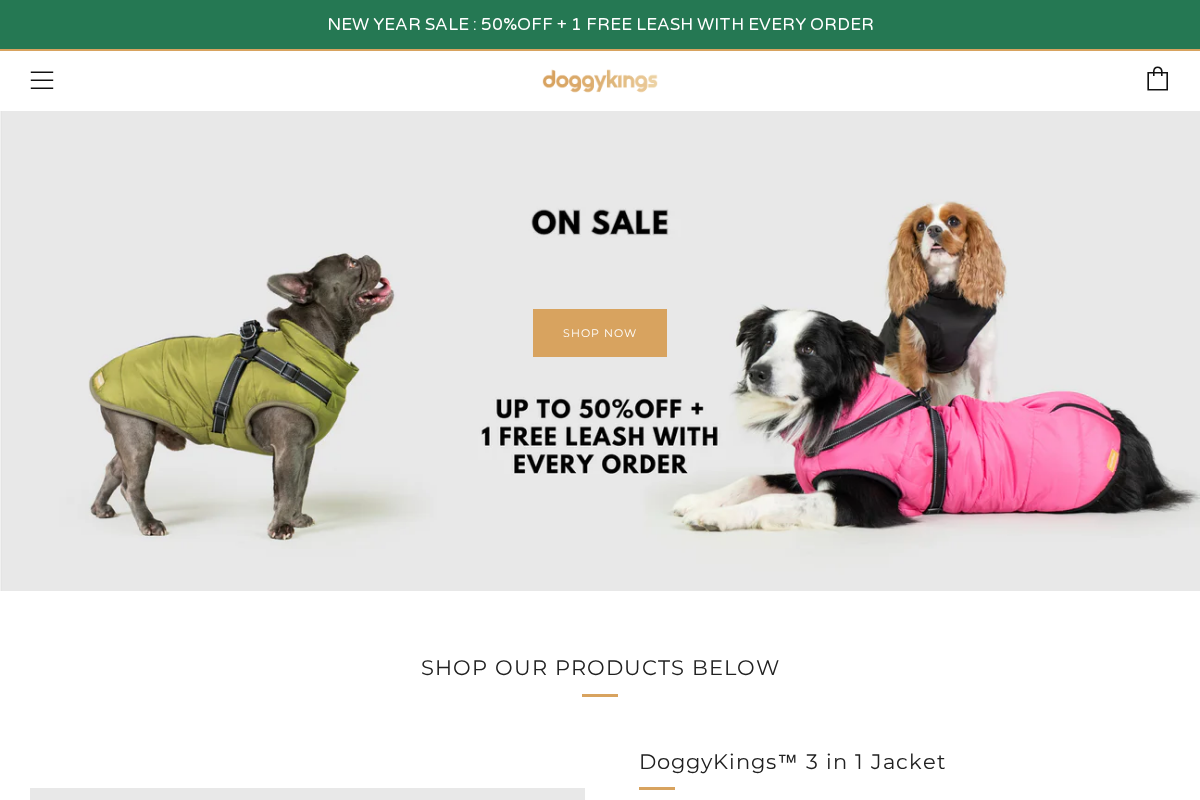 Doggykings homepage screenshot