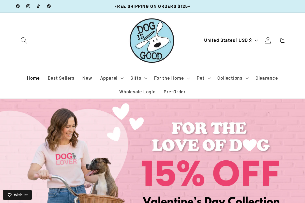 Dog is Good homepage screenshot