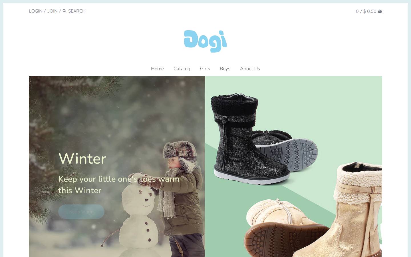 dogishoes.us homepage screenshot