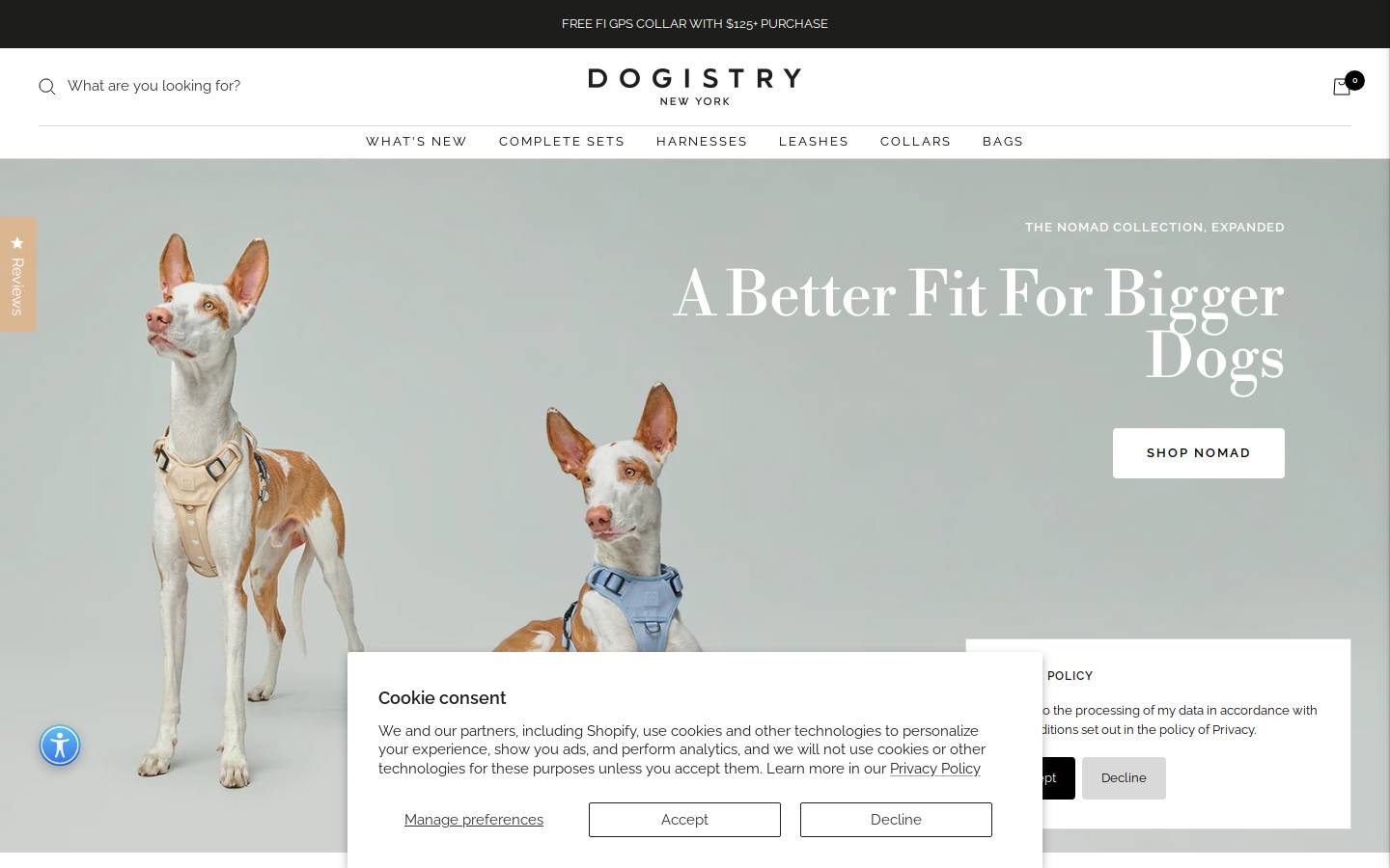 dogistry.com homepage screenshot