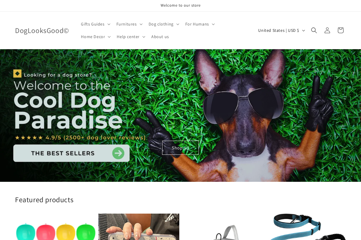 DogLooksGood© homepage screenshot
