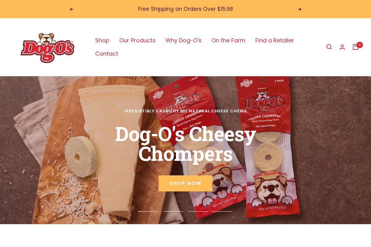dogostreats.com homepage screenshot