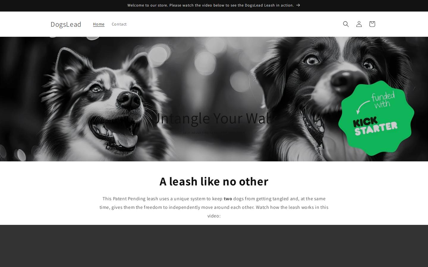dogslead.net homepage screenshot