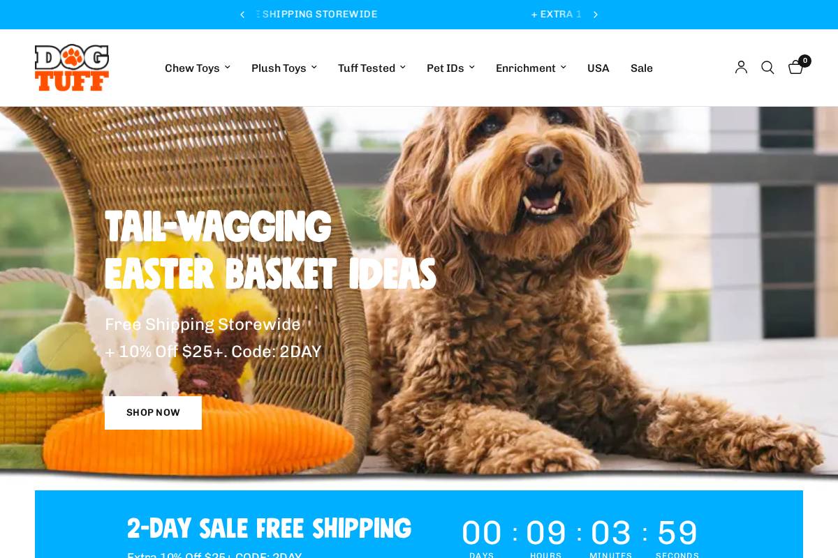 DogTuff homepage screenshot
