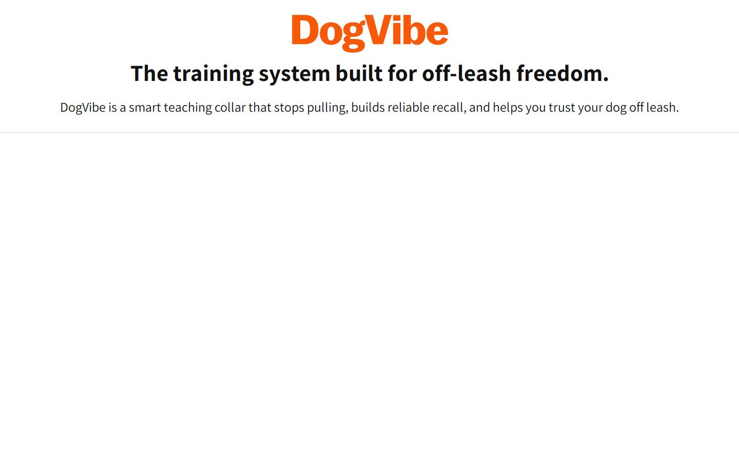 dogvibe.com homepage screenshot