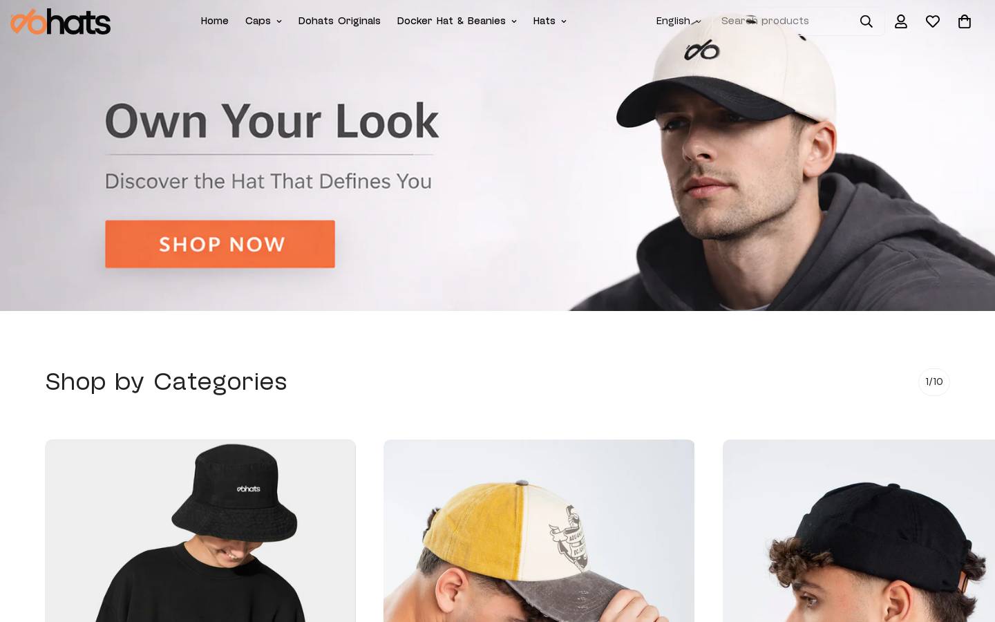 dohats.com homepage screenshot