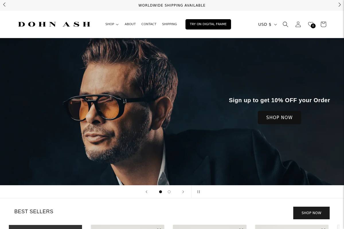 dohnash.com homepage screenshot