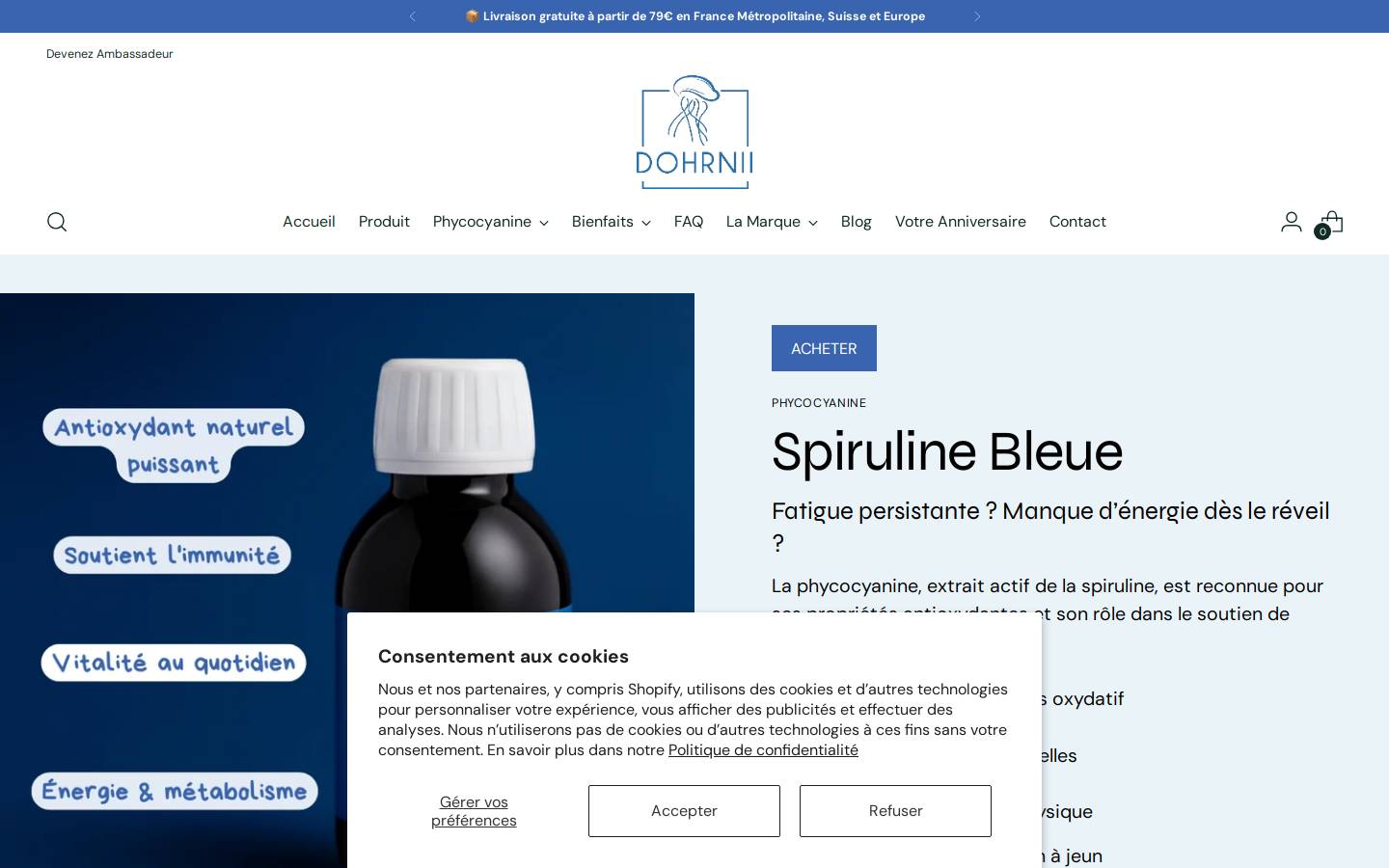 Dohrnii homepage screenshot