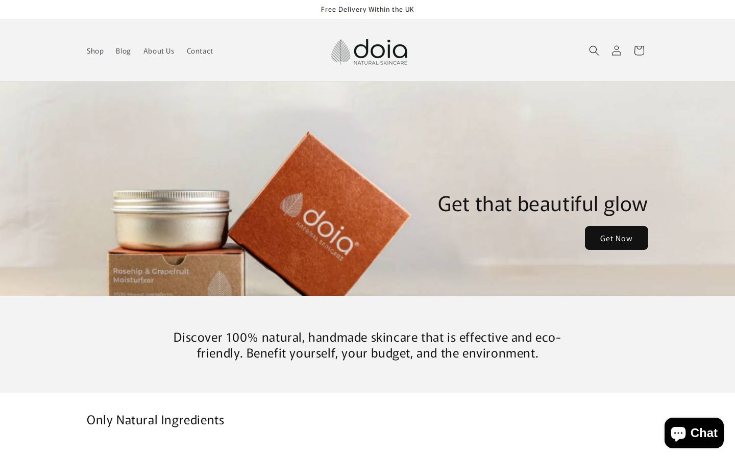 doiaorigin.com homepage screenshot