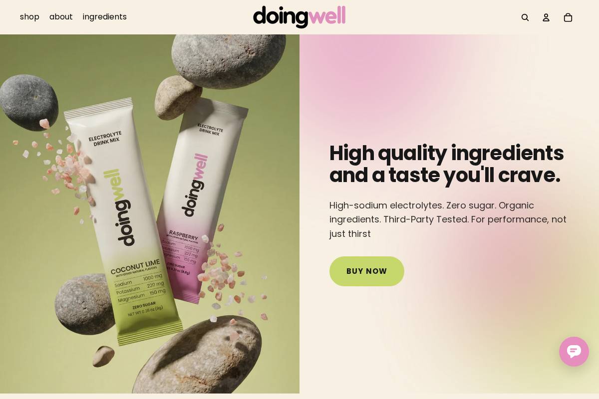 doingwell.health homepage screenshot