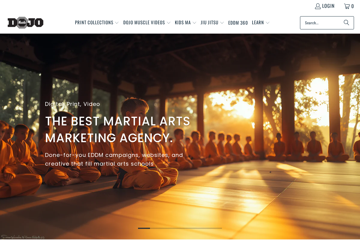 Dojo Muscle homepage screenshot