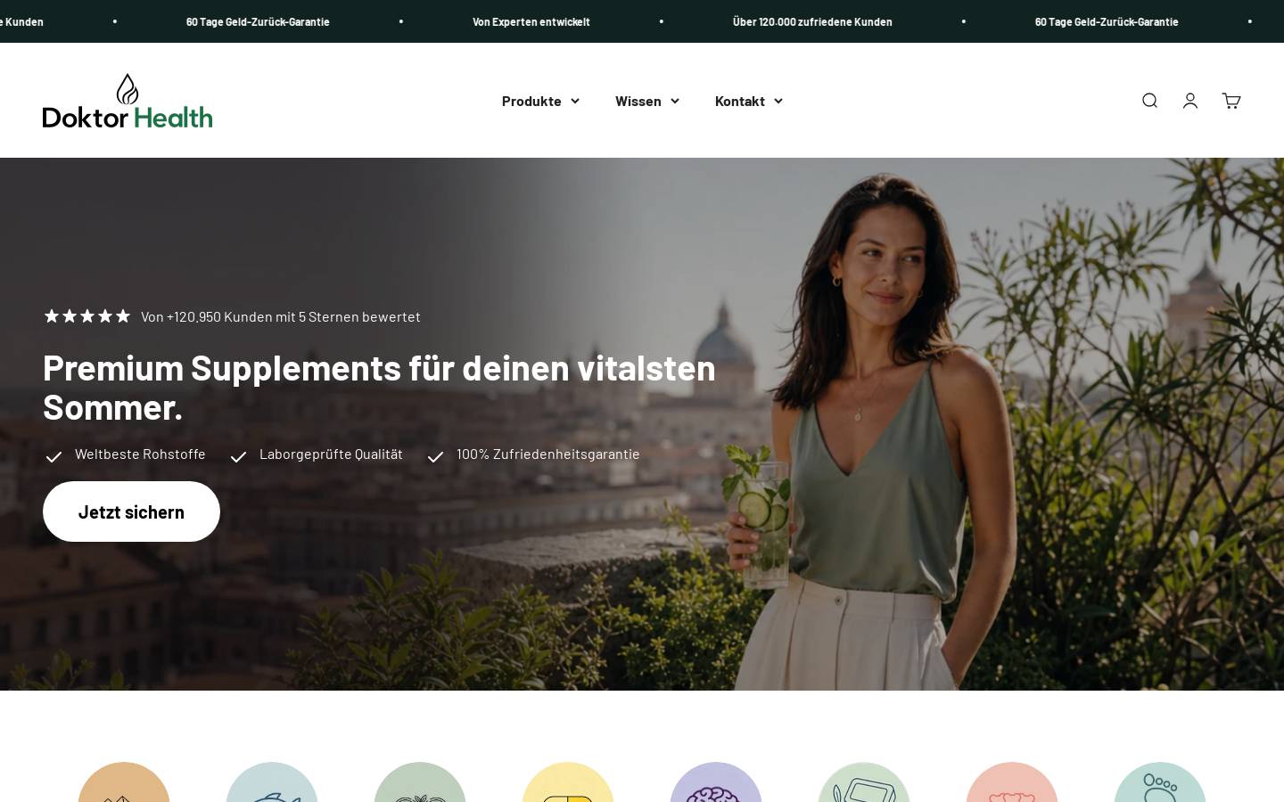 Doktor Health homepage screenshot