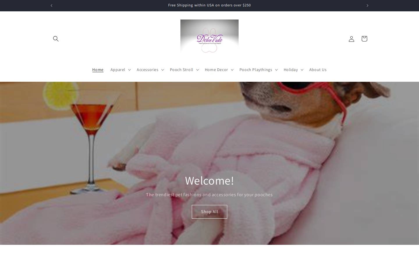 dolce-vido.com homepage screenshot