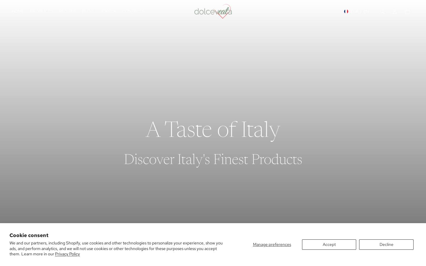 dolceveata.com homepage screenshot