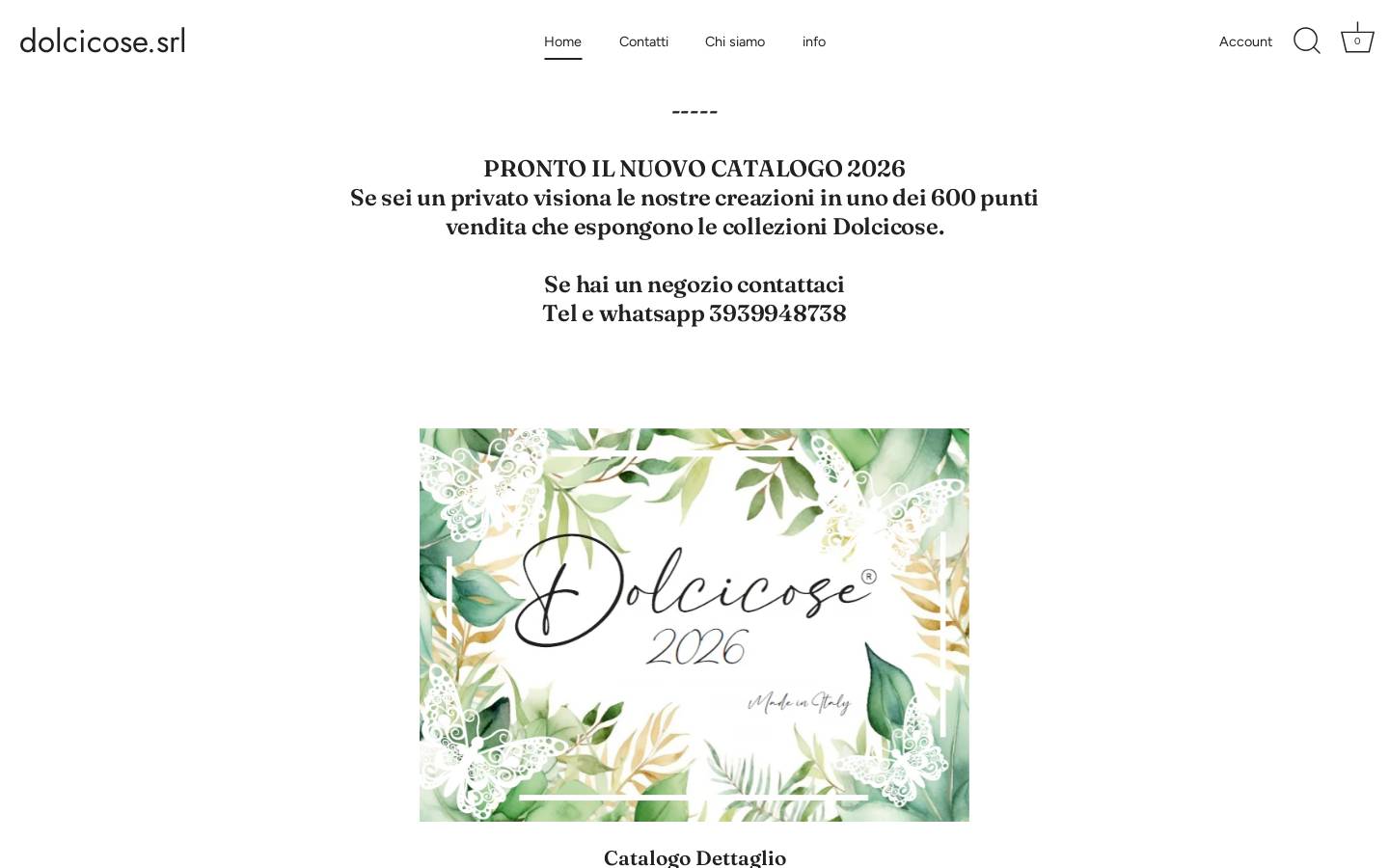 dolcicosesrl.com homepage screenshot