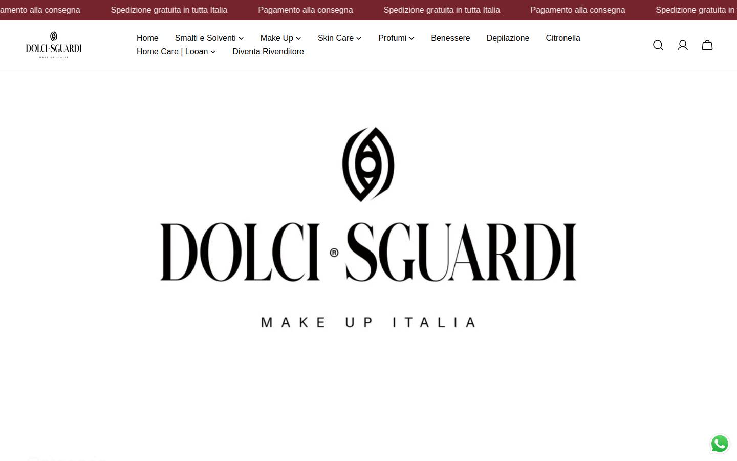 dolcisguardi.it homepage screenshot