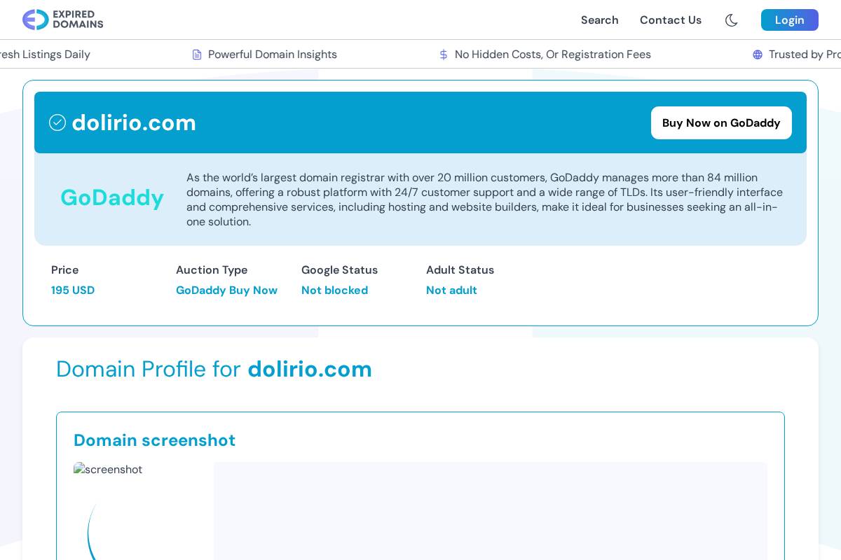 dolirio.com homepage screenshot