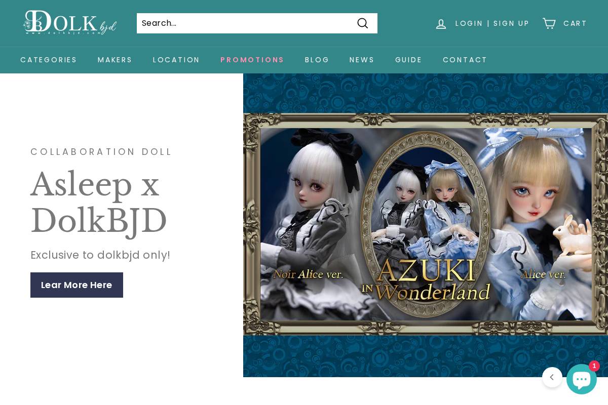 dolkbjd.com homepage screenshot
