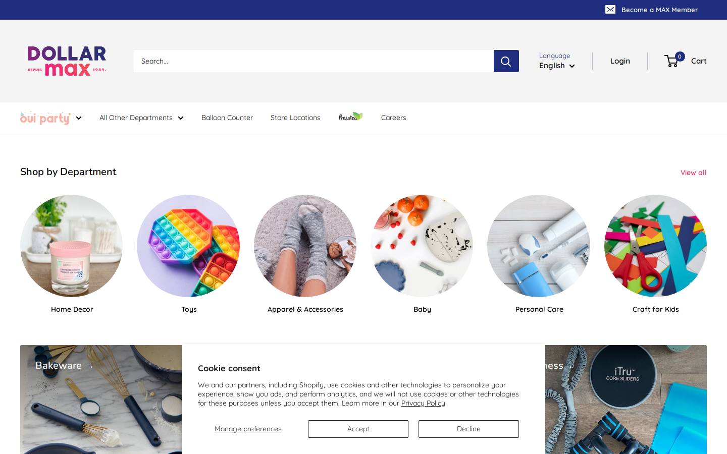 dollarmaxdepot.com homepage screenshot