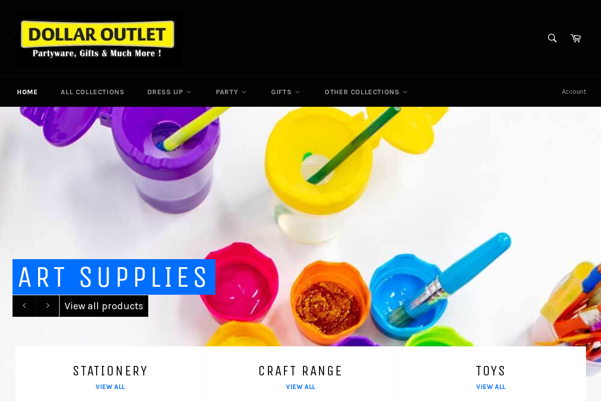 Dollaroutlet homepage screenshot