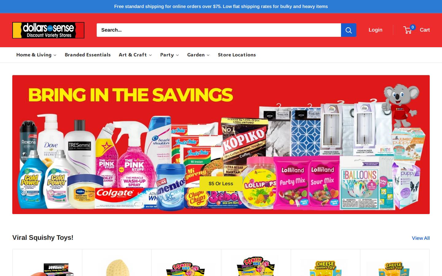 dollarsense.au homepage screenshot