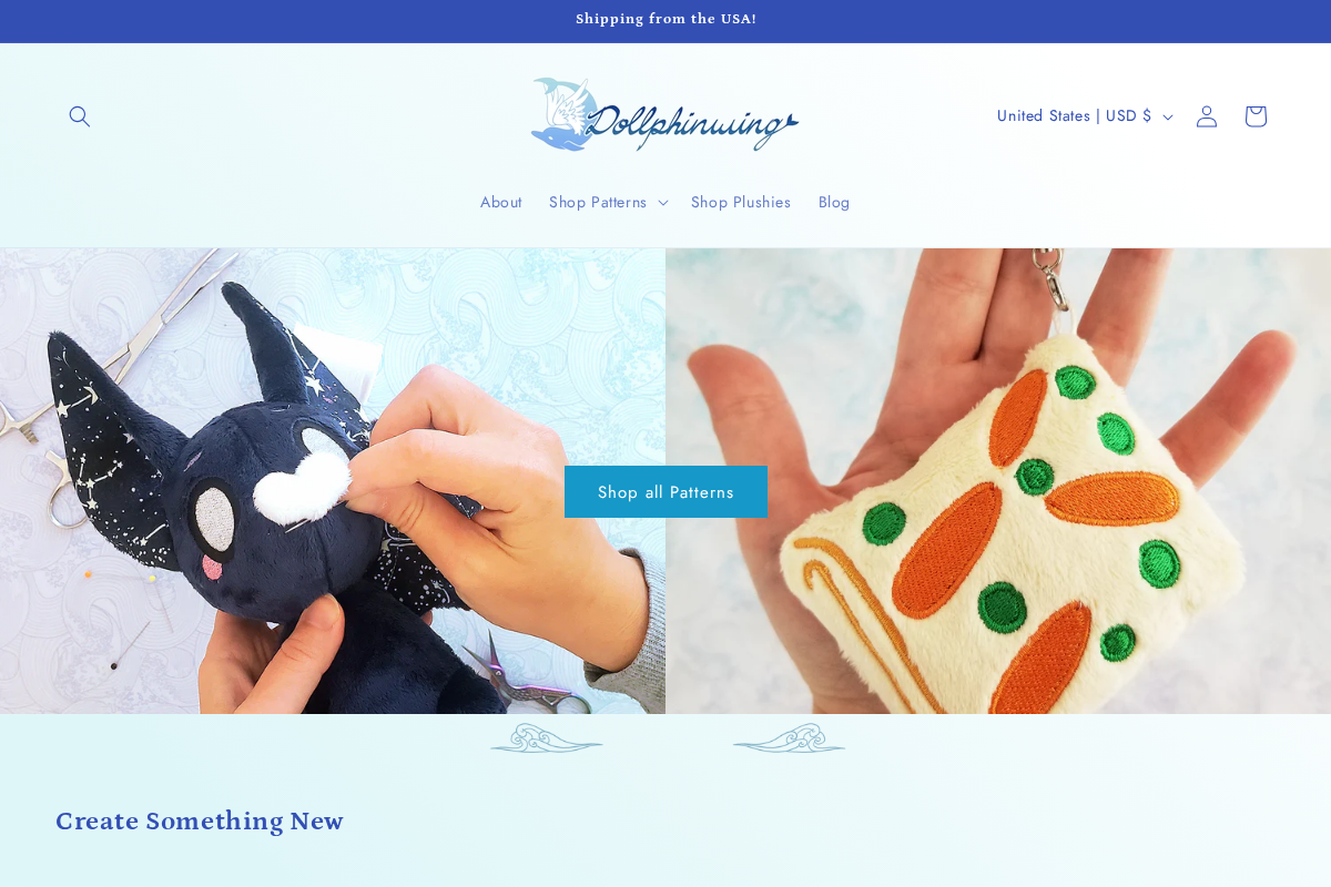 Dollphinwing homepage screenshot
