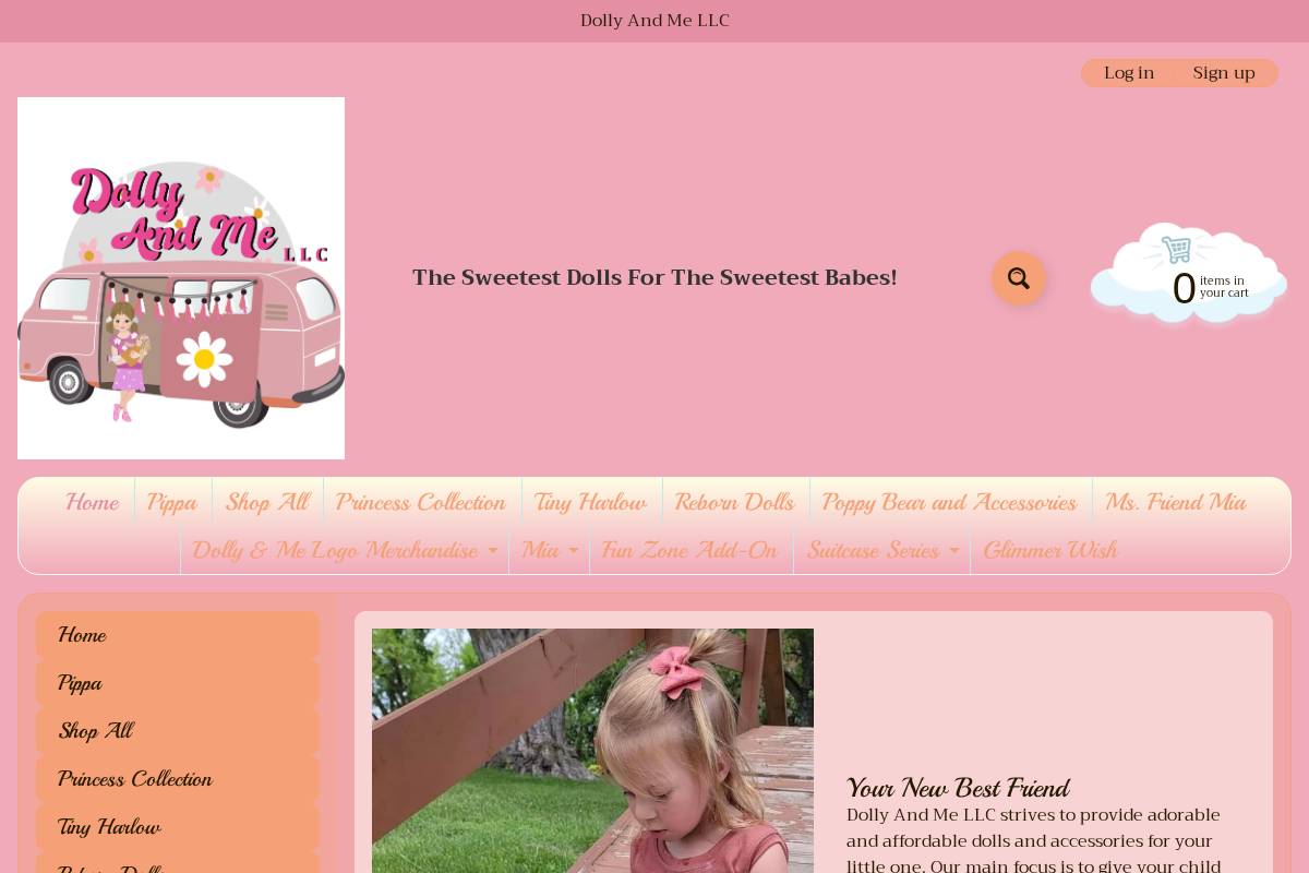 dollyandmellc.com homepage screenshot