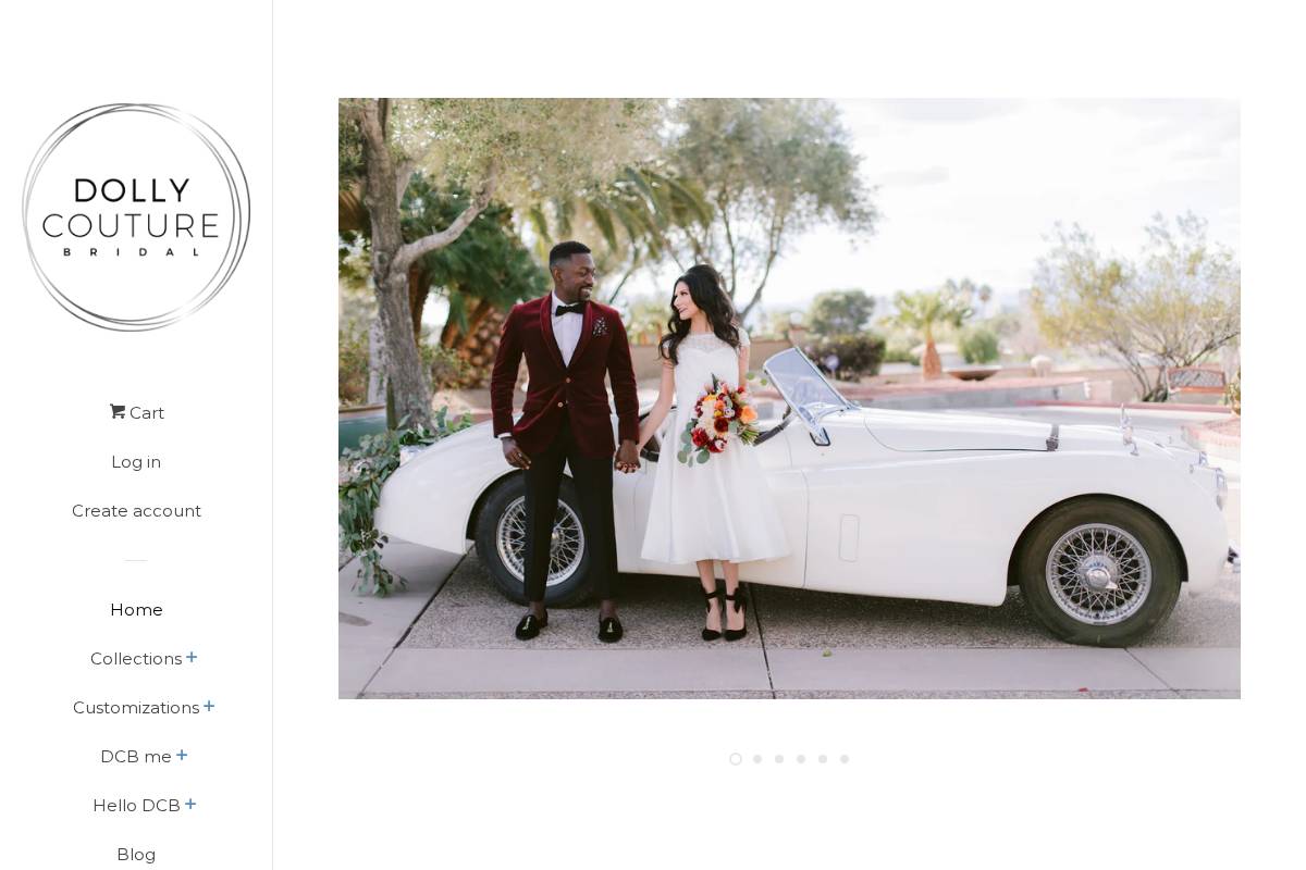 dollycouturebridal.com homepage screenshot